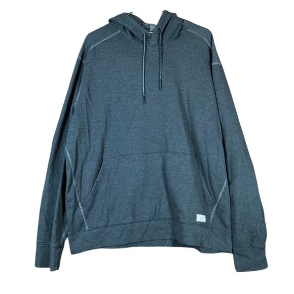 Eddie Bauer Mens Sweater Dark Gray Everyday Pullover Hoodie 100% Cotton XL - Picture 1 of 12